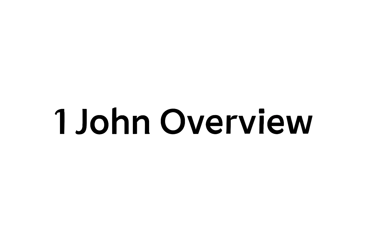 1 john overview