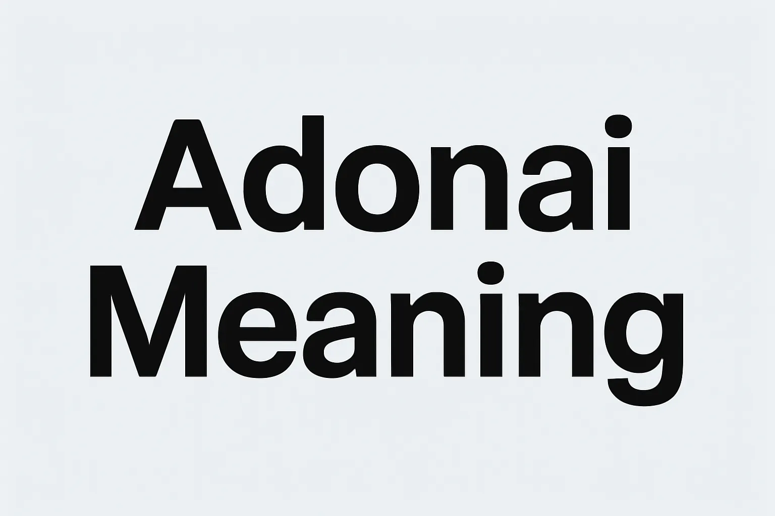 adonai meaning