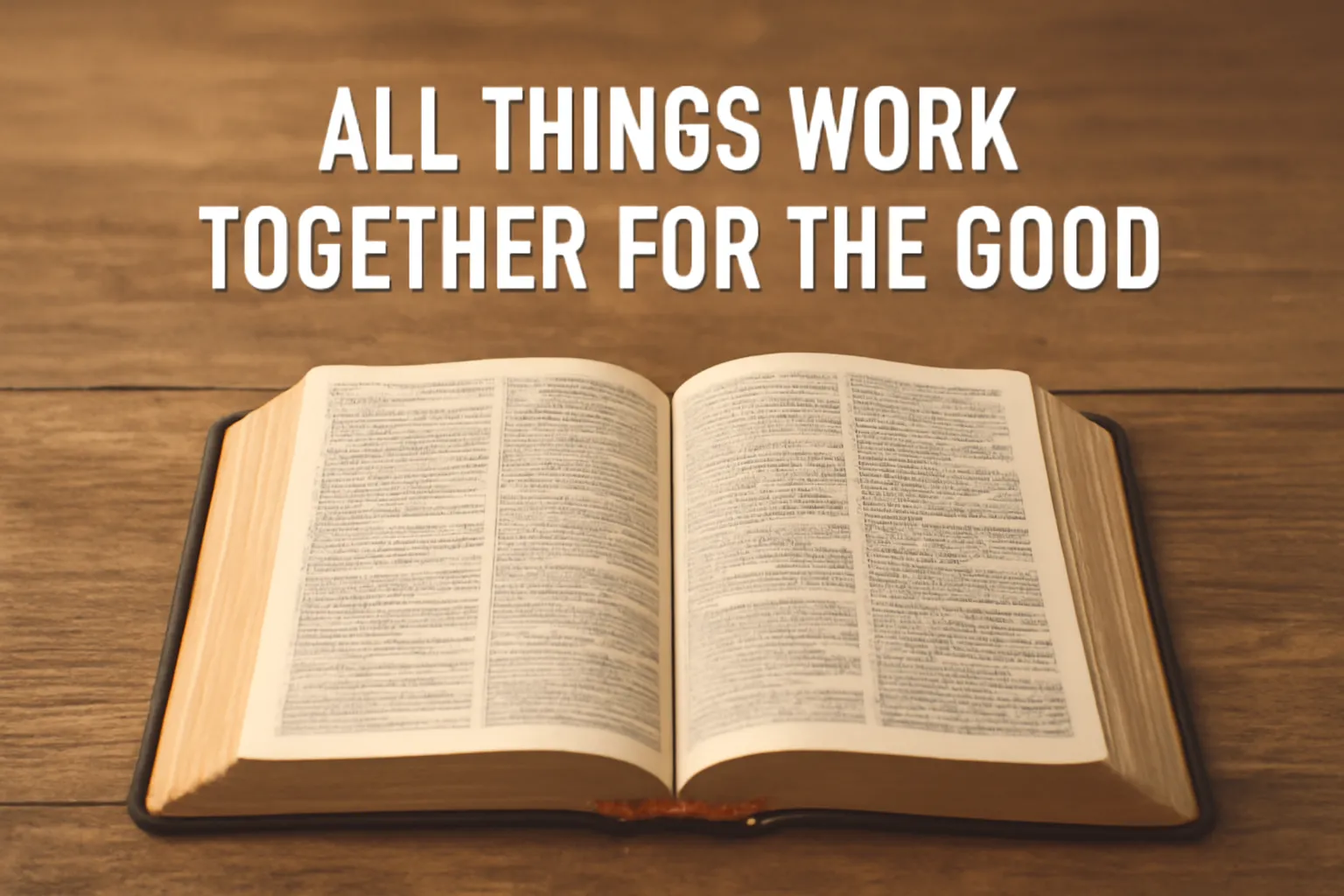 bible verse about all things work together for the good