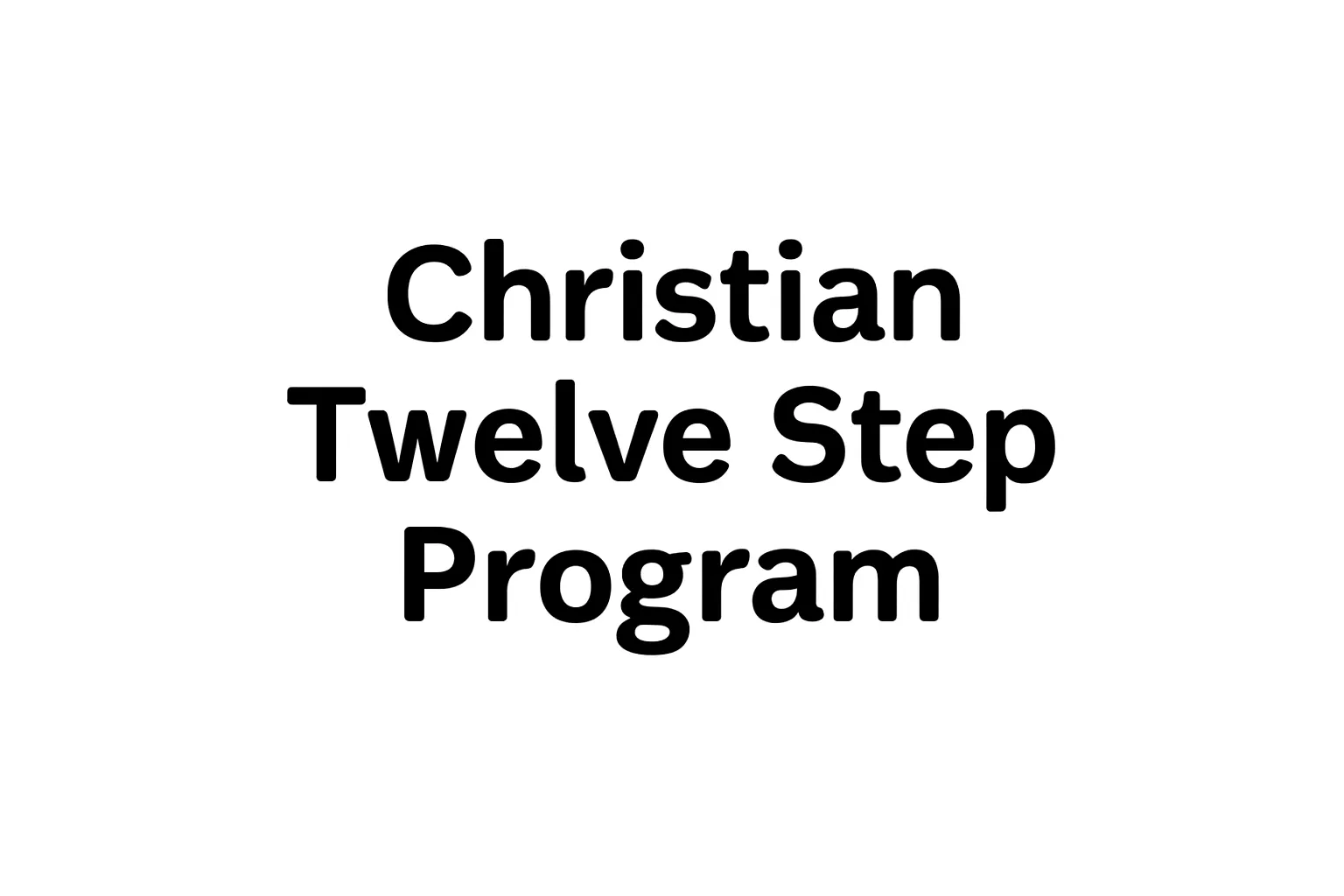 christian twelve step program