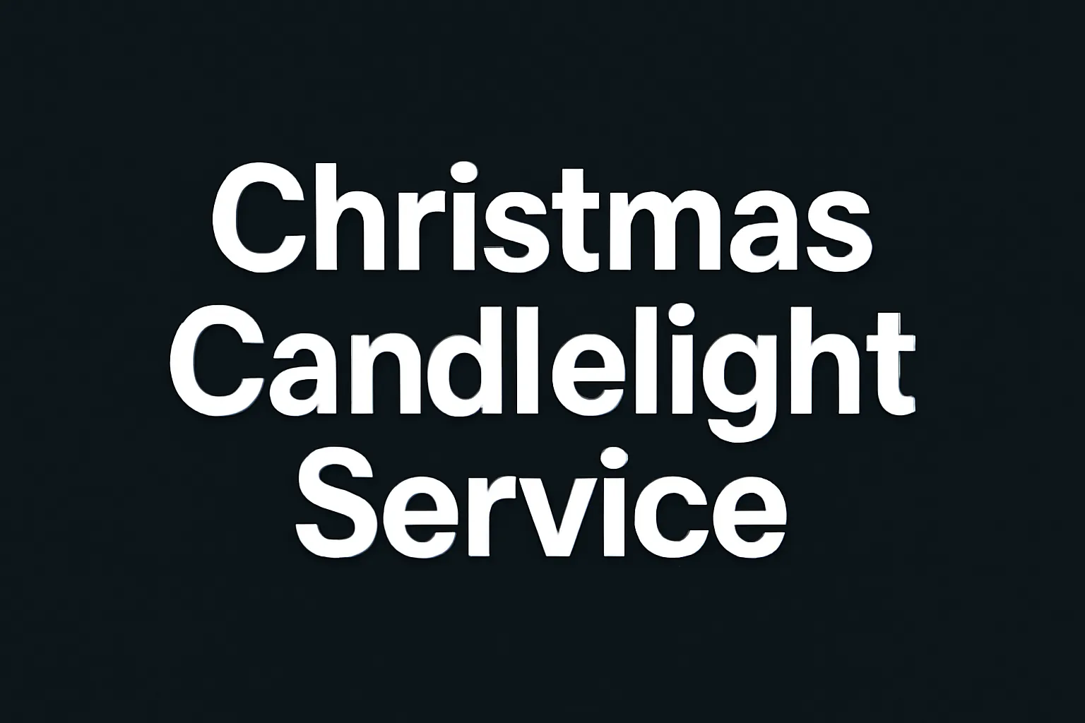 christmas candlelight service