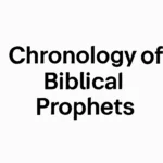 chronology of biblical prophets