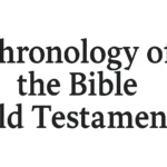 chronology of the bible old testament