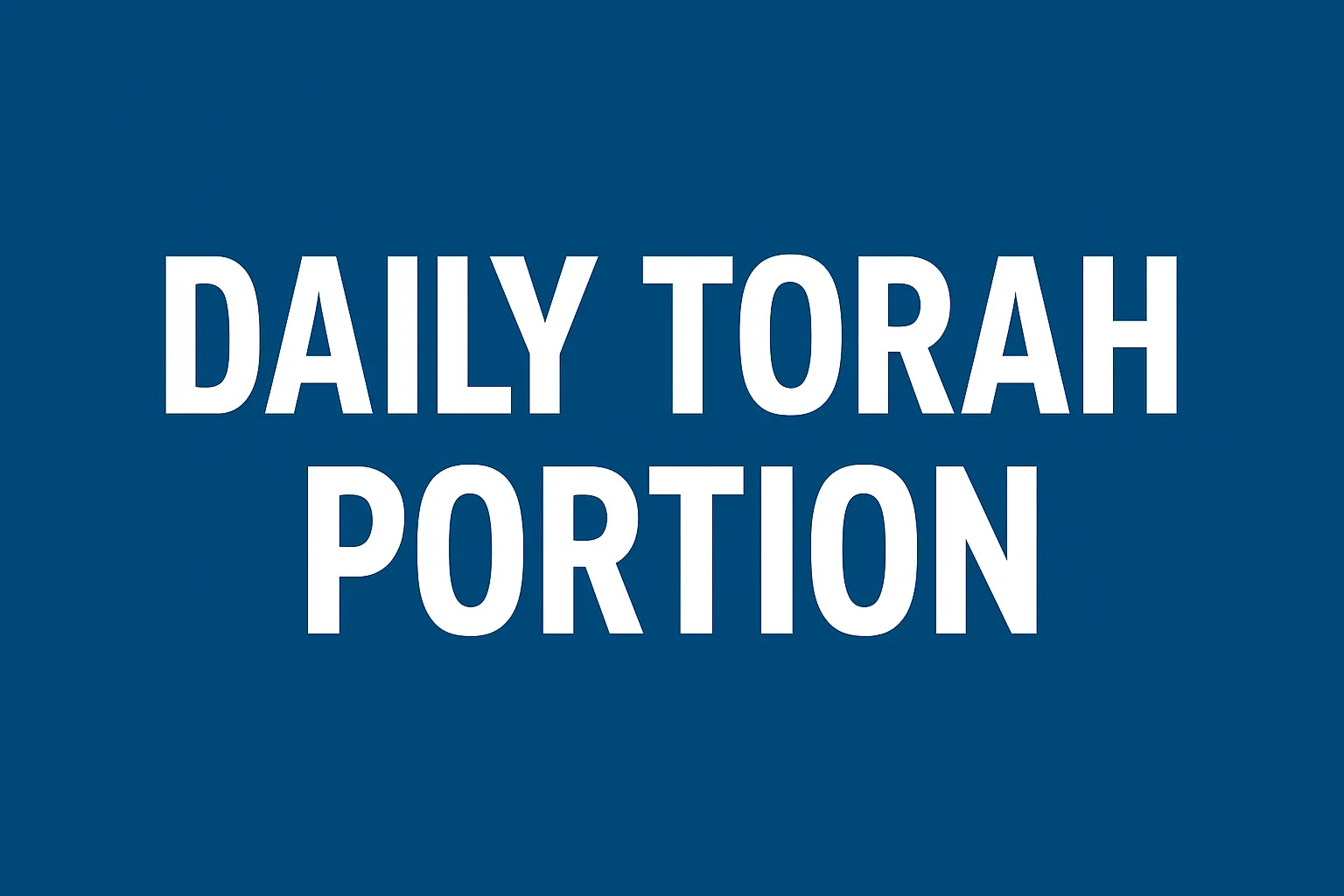 daily torah portion