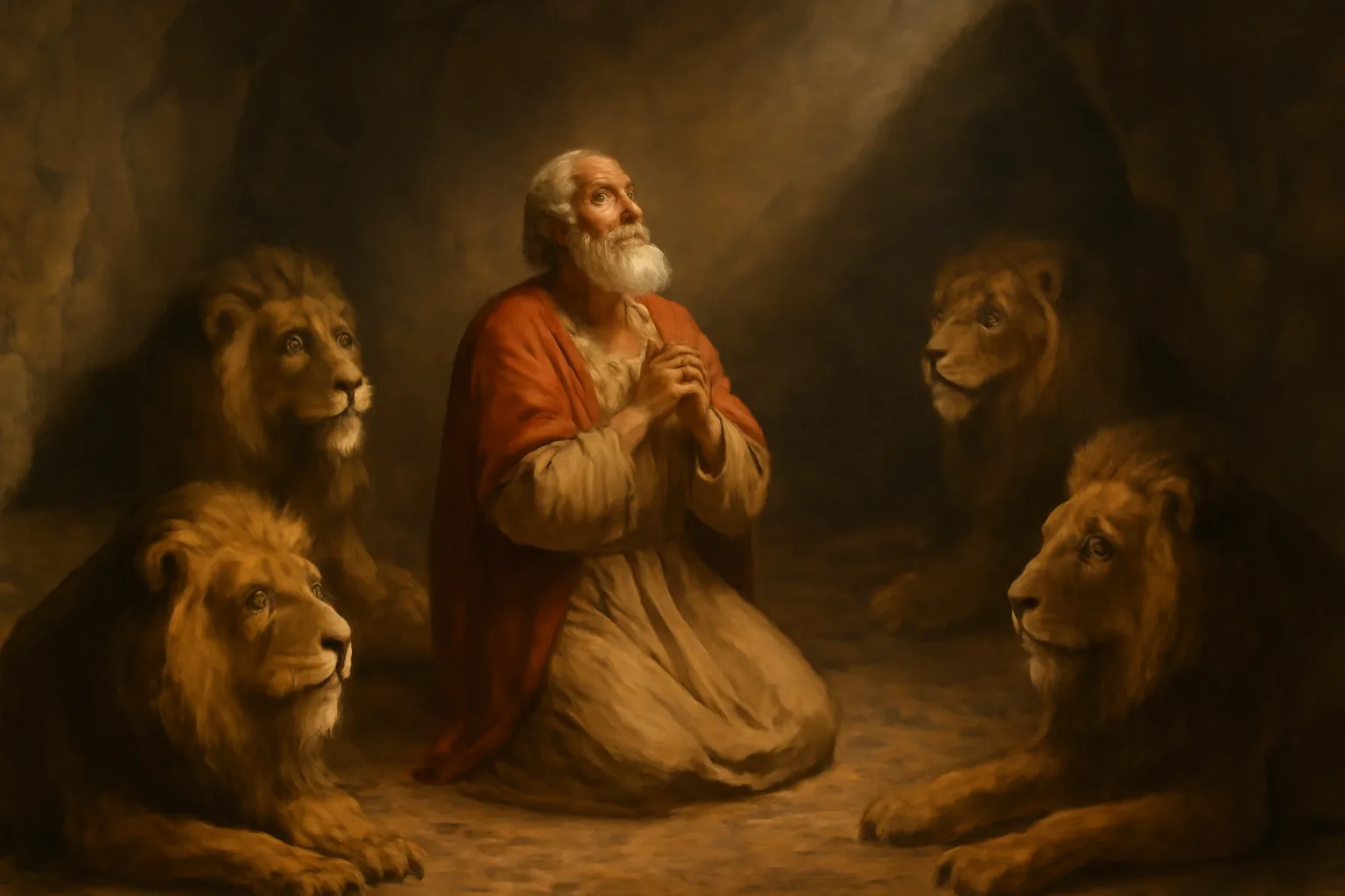 daniel and the lions den