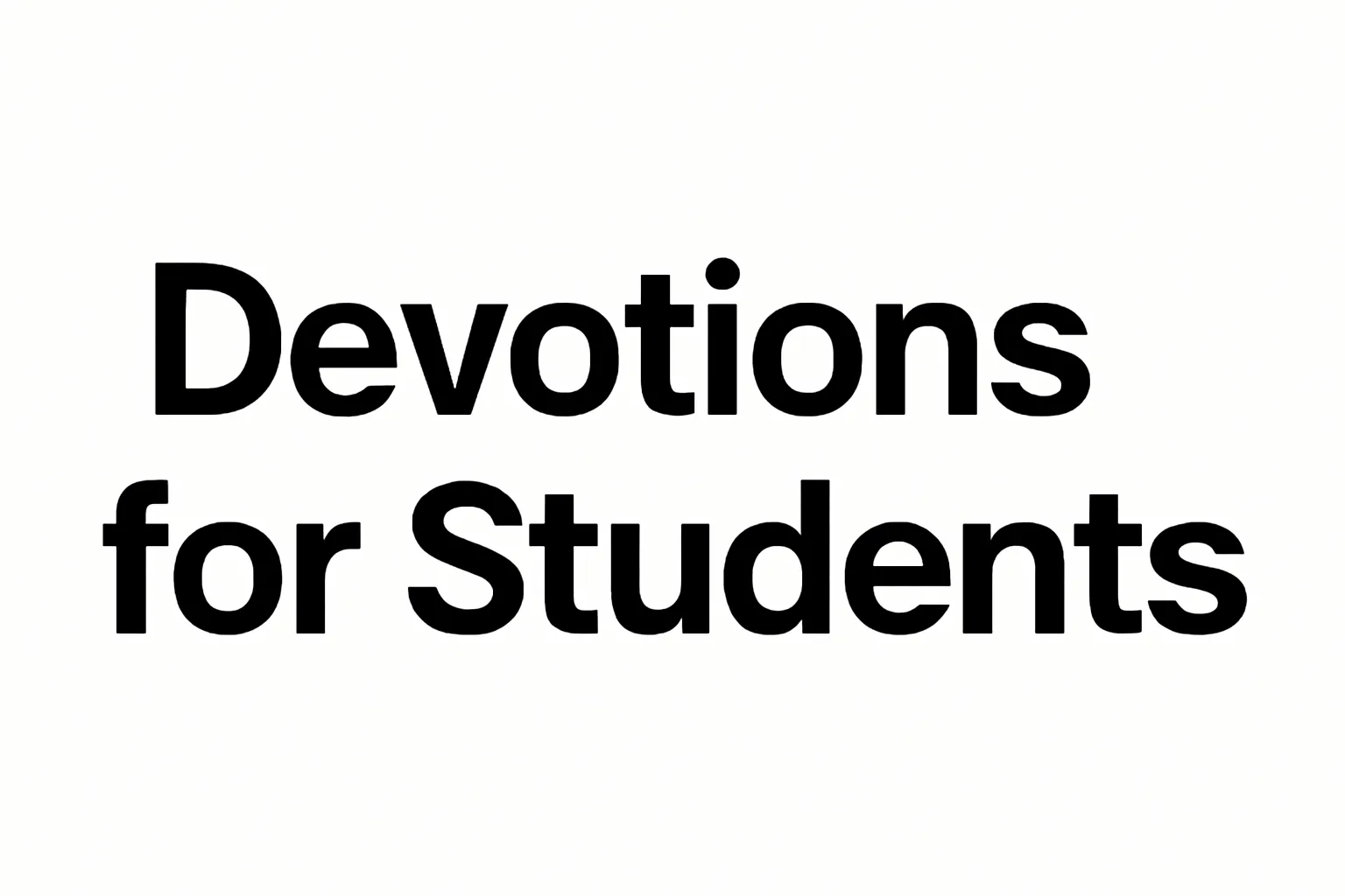 devotions for students