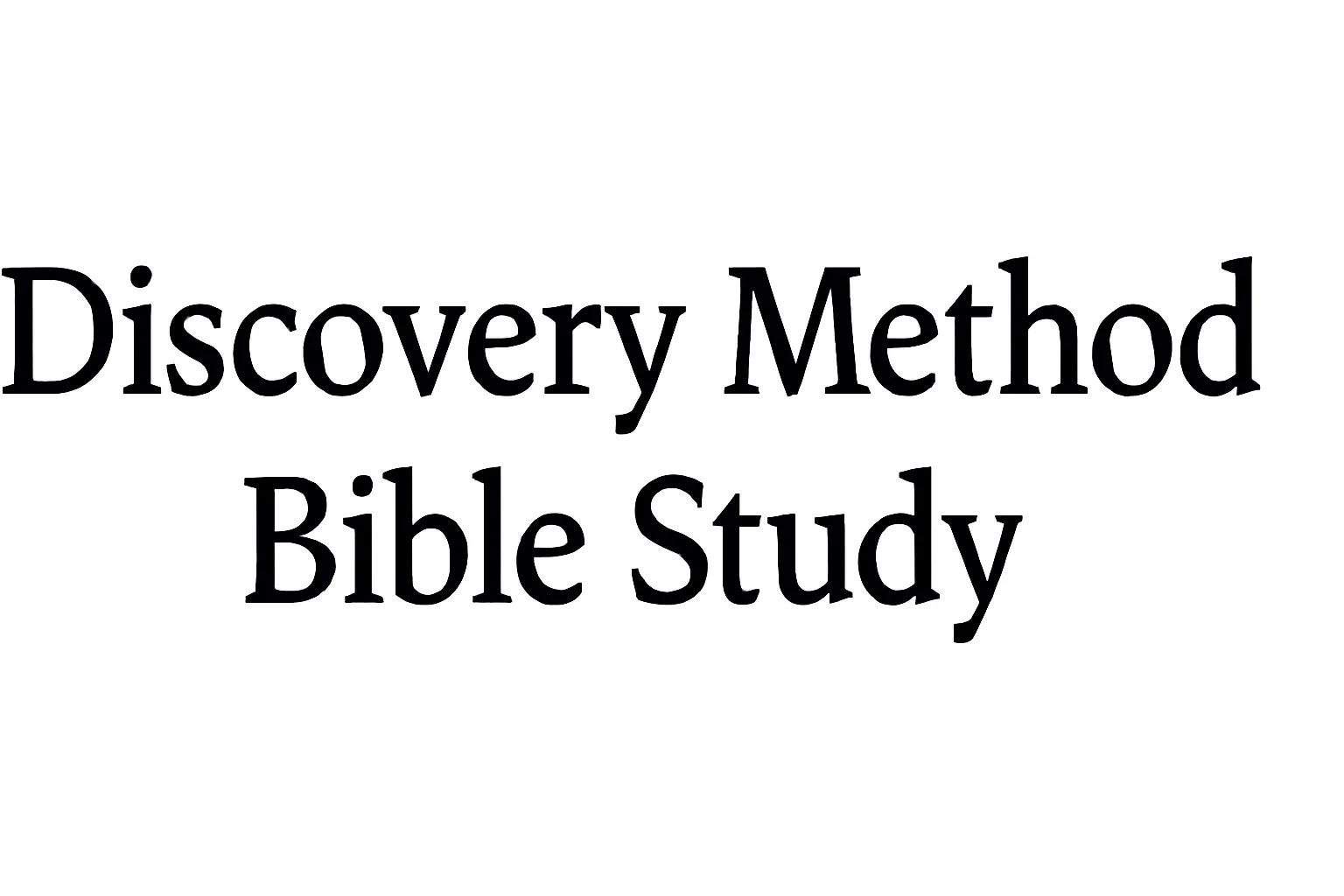 discovery method bible study