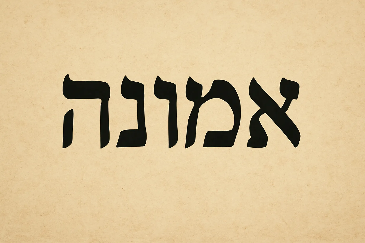 faith hebrew