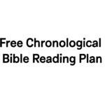 free chronological bible reading plan