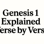 genesis 1 explained verse by verse