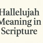 hallelujah meaning in scripture