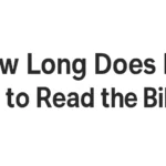 how long does it take to read the bible