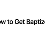 how to get baptized