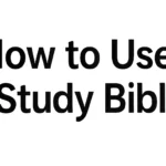 how to use a study bible