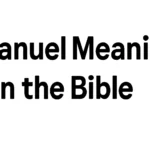 immanuel meaning in the bible