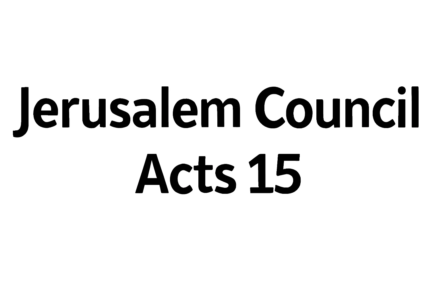 jerusalem council acts 15