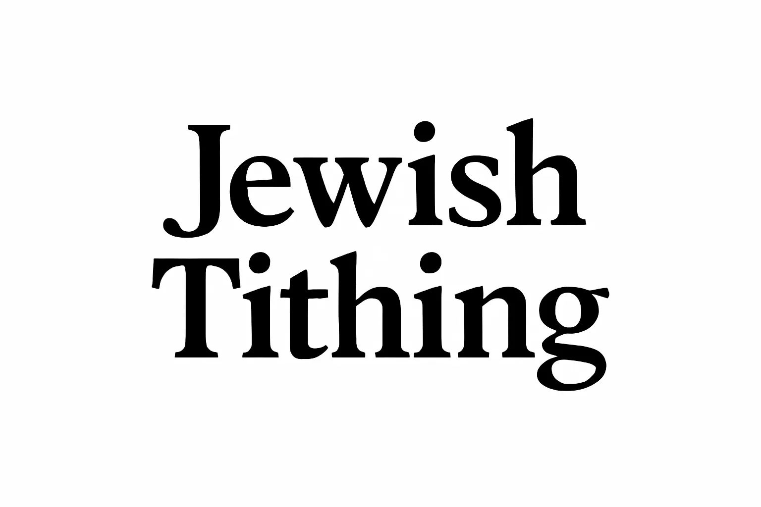 jewish tithing