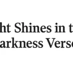 light shines in the darkness verse