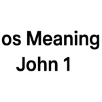 logos meaning in john 1