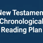 new testament chronological reading plan