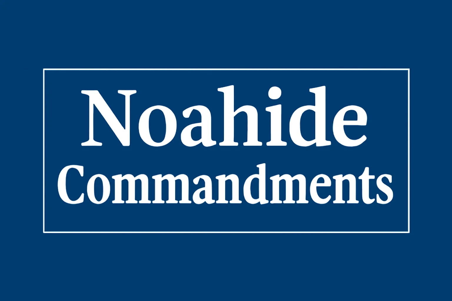 noahide commandments
