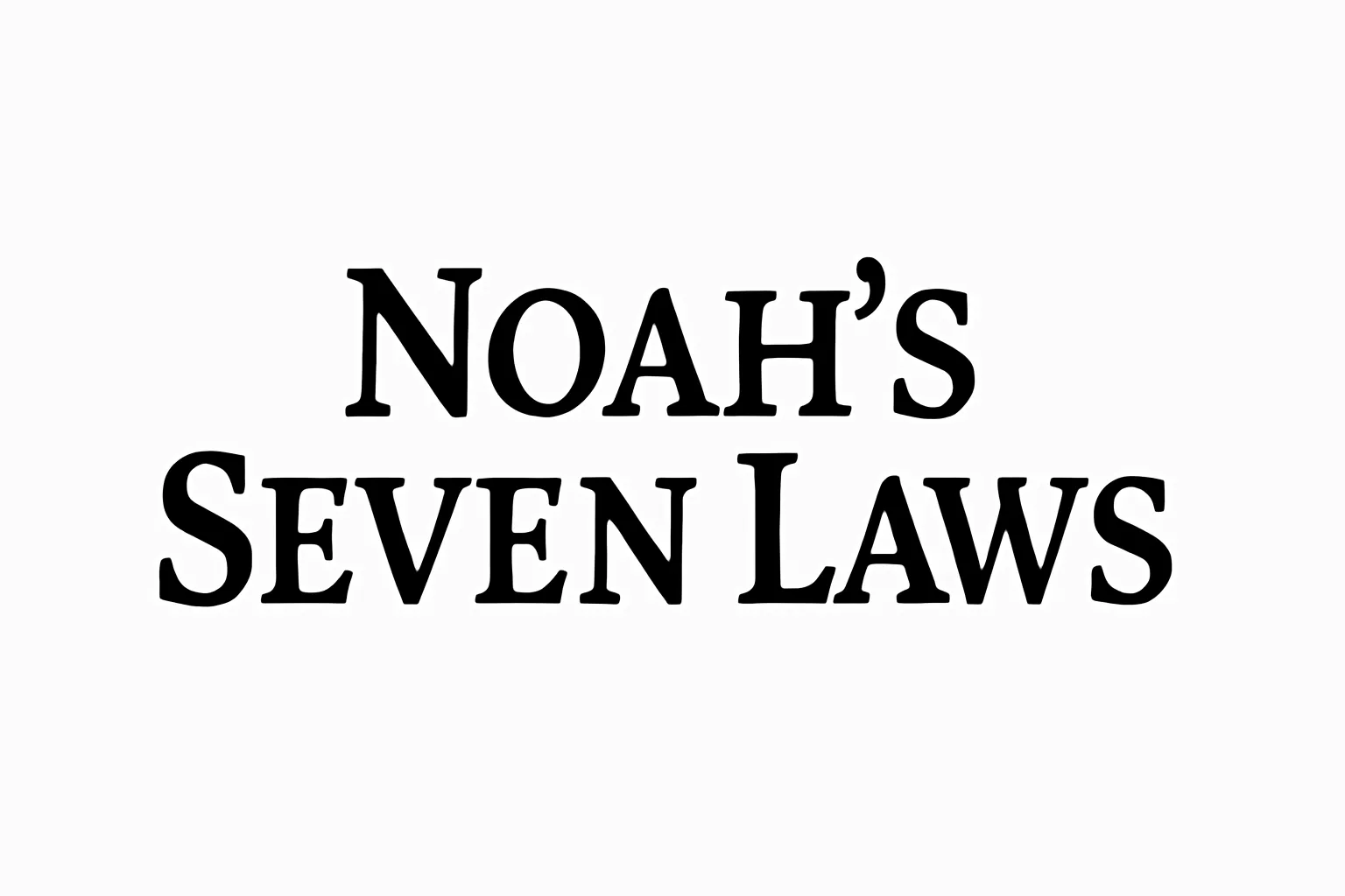 noah's seven laws