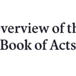 overview of the book of acts