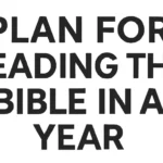 plan for reading the bible in a year