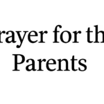 prayer for the parents