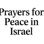 prayers for peace in israel