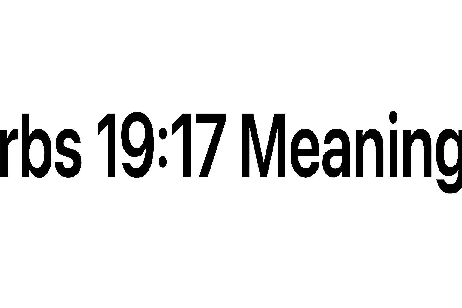 proverbs 19 17 meaning