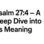 psalm 27 4