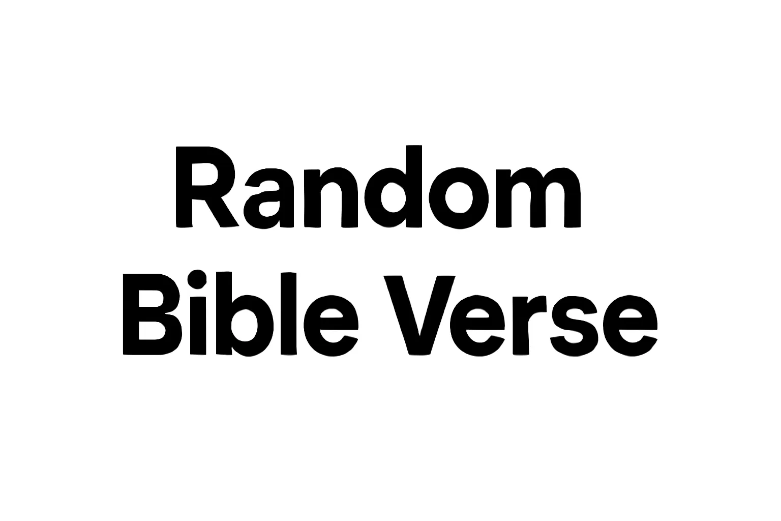 random bible verse