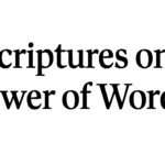 scriptures on power of words