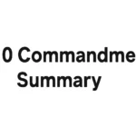 the 10 commandments summary