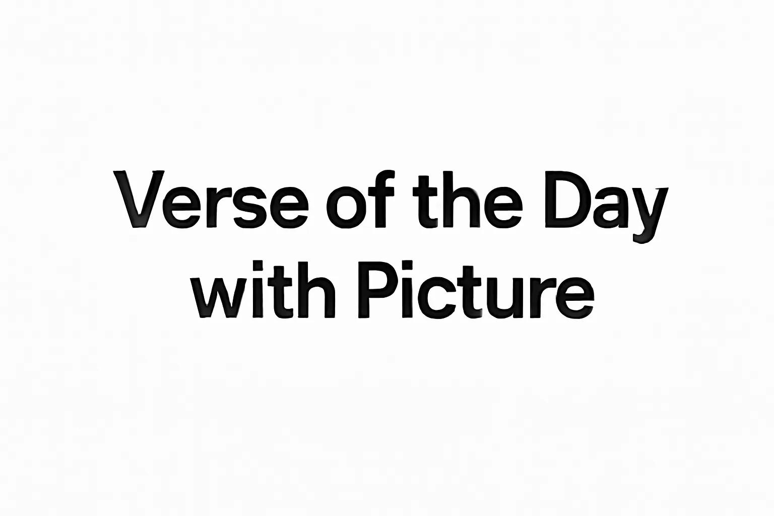 verse of the day with picture